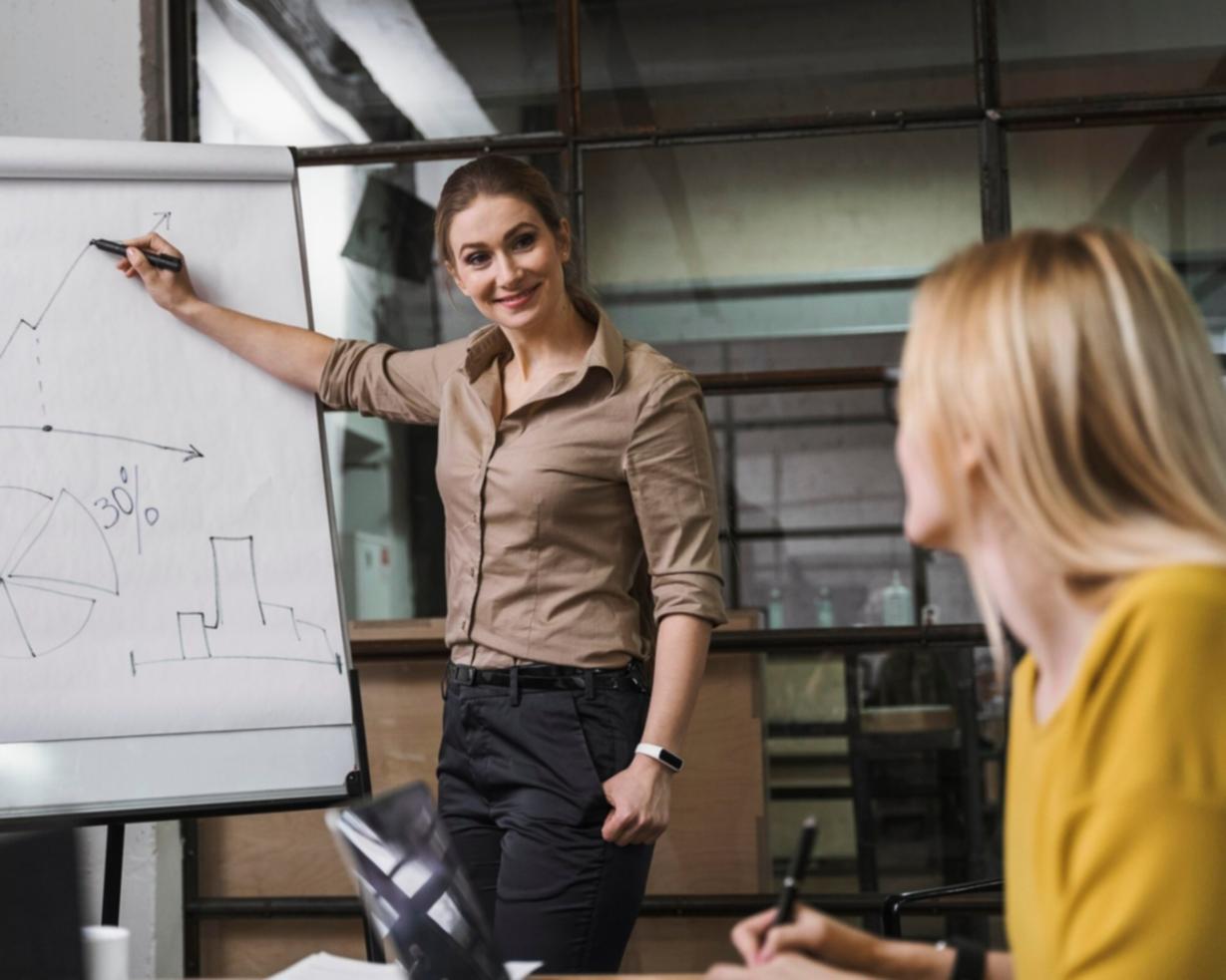 Technical SEO consultation meeting showing website analysis and optimization planning